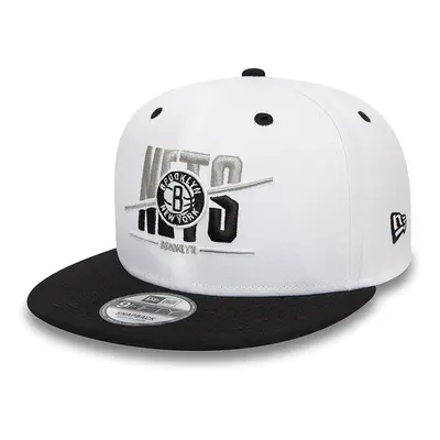 New Era Brooklyn Nets Crown White 9FIFTY Snapback Cap - Unisex - Cappello New Era - Blanc - - Ta