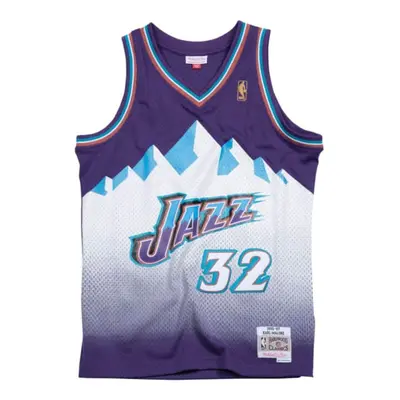 Mitchell & Ness Utah Jazz Karl Malone Swingman Jersey - Uomini - Maglia Mitchell & Ness - Viola 