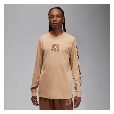 Jordan Brand Graphic Long-Sleeve Tee Hemp - Uomini - Maglietta a maniche corte Jordan - Marrone 