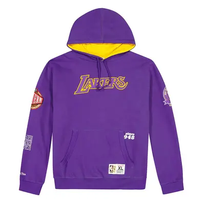 Mitchell & Ness NBA LA Lakers Team Origins Fleece Purple - Uomini - Hoodie Mitchell & Ness - Vio