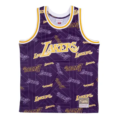 Mitchell & Ness La Lakers Swingman Jersey - Uomini - Maglia Mitchell & Ness - Viola - MSPOBW1908