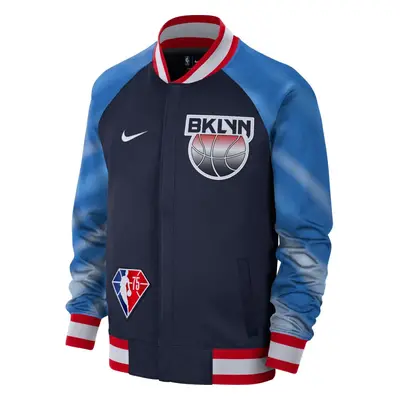 Nike Dri-FIT Brooklyn Nets Showtime City Edition NBA Jacket - Uomini - Giacca Nike - Blu - DB243