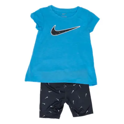 Nike Girls Bike Short 2pc Set Black - Bambini - set Nike - Nero - 36K550-023 - Taglia: