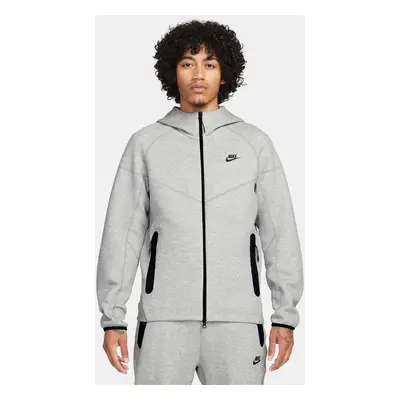 Nike Sportswear Tech Fleece Windrunner Hoodie Heather Grey - Uomini - Hoodie Nike - Grigio - FB7