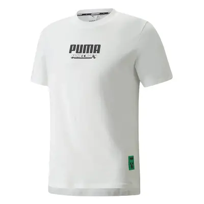 Puma x MINECRAFT Graphic Men's Tee - Uomini - Maglietta a maniche corte Puma - Blanc - 534374_02