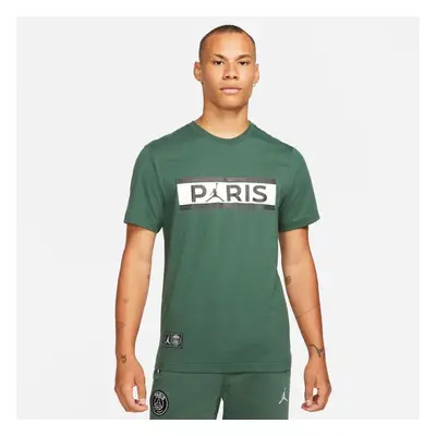 Jordan Paris Saint-Germain Tee Green - Uomini - Maglietta a maniche corte Jordan - Verde - DB651