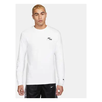 Nike "Just Do It." Long-Sleeve Tee - Uomini - Maglietta a maniche corte Nike - Blanc - DZ2695-10