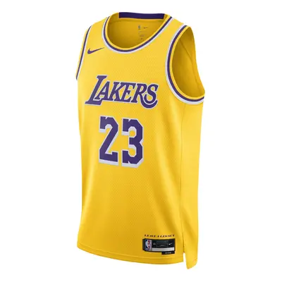 Nike Dri-FIT Los Angeles Lakers LeBron James Icon Edition 2022/23 Swingman Jersey Amarillo - Uom