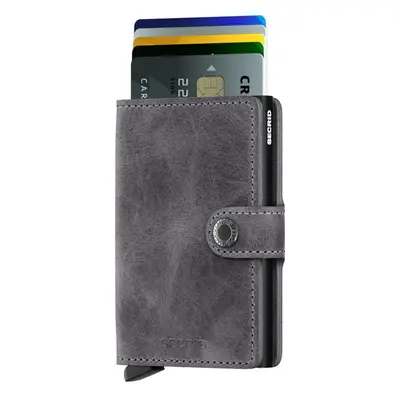 Secrid Miniwallet Vintage Grey Black - Unisex - Accessori Secrid - Nero - MV-Grey-Black - Taglia