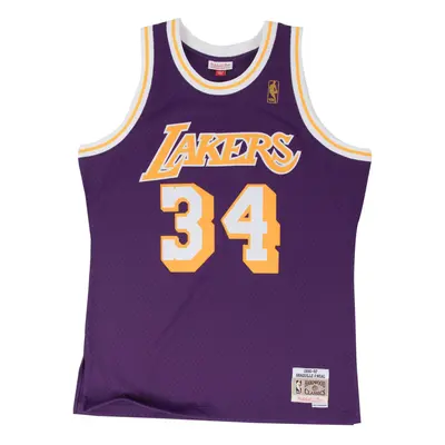 Mitchell & Ness NBA Shaquille O'Neal LA Lakers Swingman Road Jersey - Uomini - Maglia Mitchell &