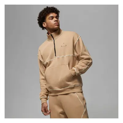 Jordan Engineered Fleece Half-Zip Desert - Uomini - Hoodie Jordan - Marrone - DV7679-254 - Tagli