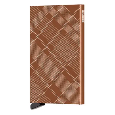 Secrid Cardprotector Laser Tartan Rust - Unisex - Accessori Secrid - Marrone - CLa-Tartan-Rust -