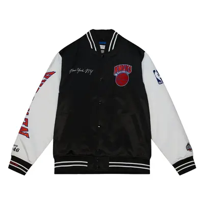 Mitchell & Ness NBA New York Knicks Team Origins Varsity Satin Jacket - Uomini - Giacca Mitchell