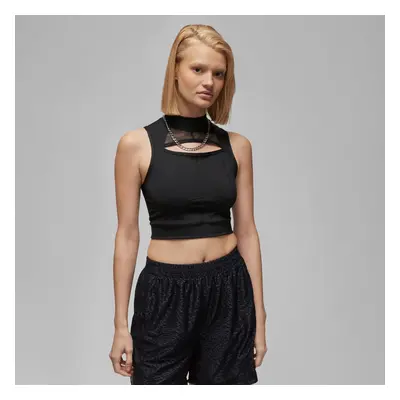 Jordan Sport Wmns Crop Top Black - Donne - Maglietta a maniche corte Jordan - Nero - DZ3234-010 