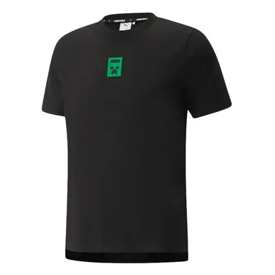 Puma x MINECRAFT Graphic Men's Tee - Uomini - Maglietta a maniche corte Puma - Nero - 534374_01 