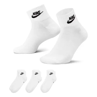 Nike Everyday Essential Ankle Socks 3-Pack White - Unisex - Calzini Nike - Blanc - DX5074-101 - 