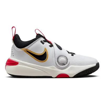 Nike Team Hustle D "White Gold University Red" (GS) - Bambini - Scarpe Nike - Blanc - DV8996-104