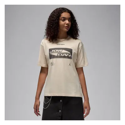 Jordan Wmns Graphic Girlfriend Tee - Donne - Maglietta a maniche corte Jordan - Marrone - FV7134