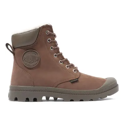 Palladium Pampa Sport Cuff Waterproof Shearling - Unisex - Scarpe Palladium - Marrone - 72992-22