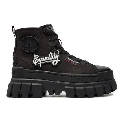 Palladium Revolt Hi Patch Black - Donne - Scarpe Palladium - Nero - , - Taglia: