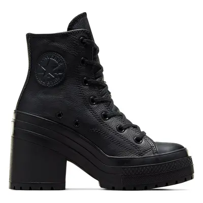 Converse Chuck De Luxe Heel Leather - Donne - Scarpe Converse - Nero - A06145C - Taglia: