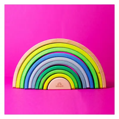 Grimm's - Arcobaleno - puzzle in legno - verde neon