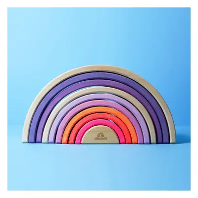 Grimm's - Arcobaleno - puzzle in legno - rosa neon