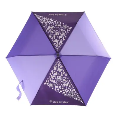 Ombrello pieghevole per bambini con effetti magici, Purple