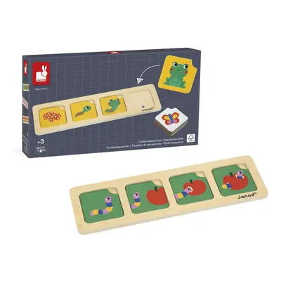 Gioco educativo per bambini - Carte sequenza - Giardino