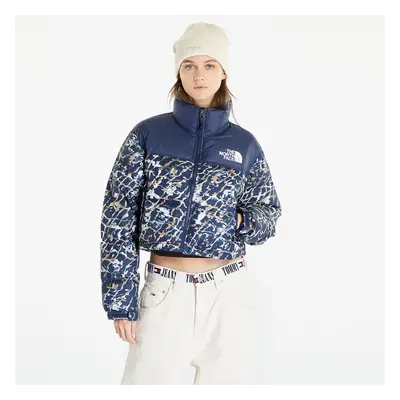 Giacca The North Face Nuptse Short Jacket Dusty Periwinkle Water Distortion Small Print/ Summit 