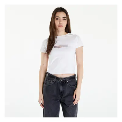 Maglietta Calvin Klein Jeans Diffused Box Fitted Short Sleeve Tee Bright White