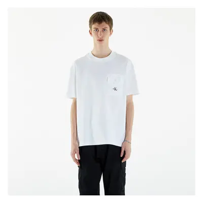 Maglietta Calvin Klein Jeans Texture Pocket Short Sleeve T-Shirt Bright White