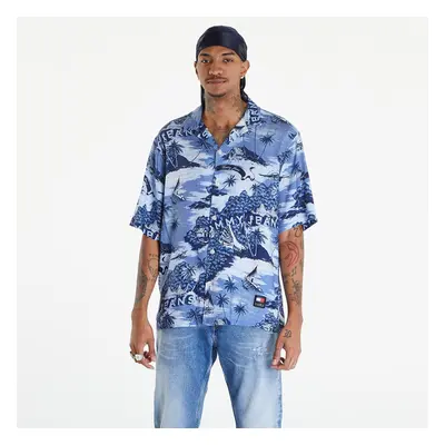 Camicia Tommy Jeans Hawaiian Print Camp Collar Short Sleeve Shirt Hawaiian Aop