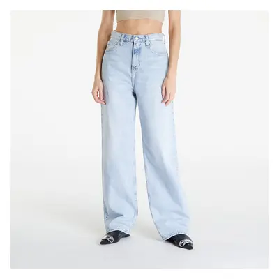 Pantaloni Calvin Klein Jeans High Rise Relaxed Denim Light