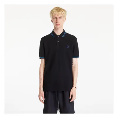 Maglietta FRED PERRY The Twin Tipped Polo T-Shirt Black/ Cybl/ Midnight Blue