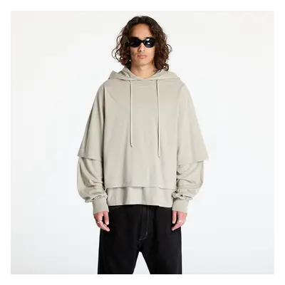 Felpa Rick Owens DRKSHDW Knit T-Shirt - Hustler Hoodie Pearl