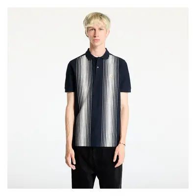 Maglietta FRED PERRY Ombre Stripe Polo Short Sleeve Tee Navy