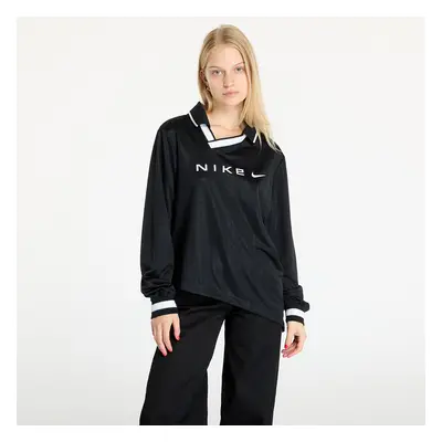 Maglia Nike Sportswear Collection Women's Dri-FIT Jacquard Long-Sleeve Jersey Top Black/ Lt Iron