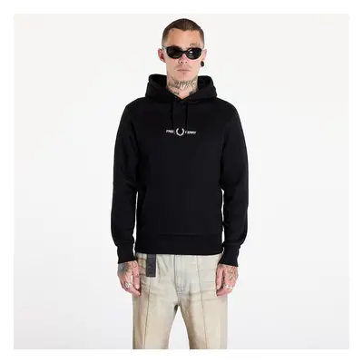 Felpa FRED PERRY Double Graphic Hooded Sweatshirt Black