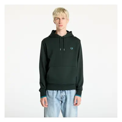 Felpa FRED PERRY Tipped Hooded Sweatshirt Night Green/ Ocean