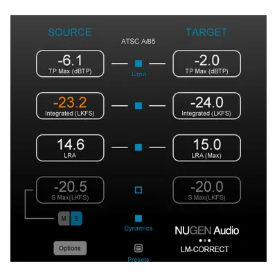 Nugen Audio LM-Correct DynApt (Extension) (Prodotto digitale)