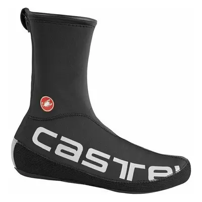 Castelli Diluvio UL Shoecover Black/Silver Reflex Copriscarpe da ciclismo