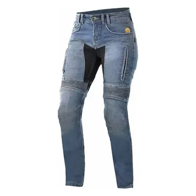 Trilobite Parado Slim Fit Ladies Level Blue Jeans da moto