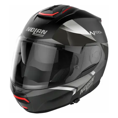 Nolan N100-6 Paloma N-Com Flat Black Silver Casco