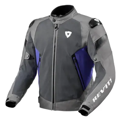 Rev'it! Jacket Control Air H2O Grey/Blue Giacca in tessuto