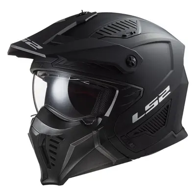 LS2 OF606 Drifter Solid Matt Black Casco