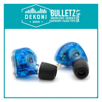 Dekoni Audio ETZ-MERCURY-MED-11mm Black Spine per cuffie