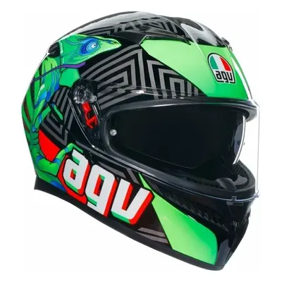 AGV K3 Kamaleon Black/Red/Green Casco