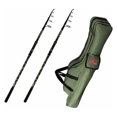 ZFISH Combo 2x Kingstone Telecarp + Case Canna 3,6 m 3,0 lb parti