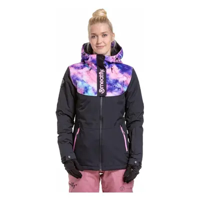 Meatfly Kirsten Womens SNB and Ski Jacket Peach Aquarel/Black Giacca da sci